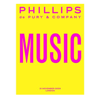 Phillips de Pury MUSIC Auction, 2009